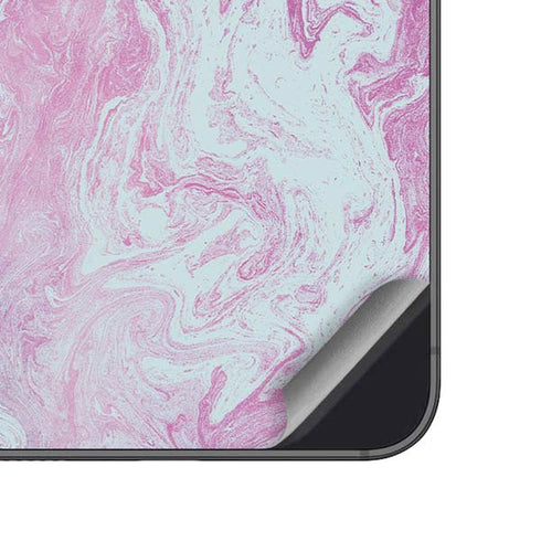 Blue and Purple Marble Galaxy A14 5G Skin